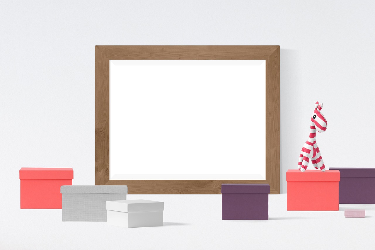 poster, frame, box, toy