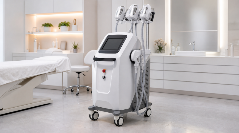 Modern laser lipolysis body contouring device in a clean clinic