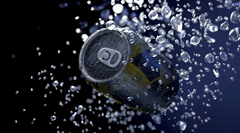tin can, water, drop of water, nature, drip, wet, liquid, inject, beaded, beverage can, environment, 3d model