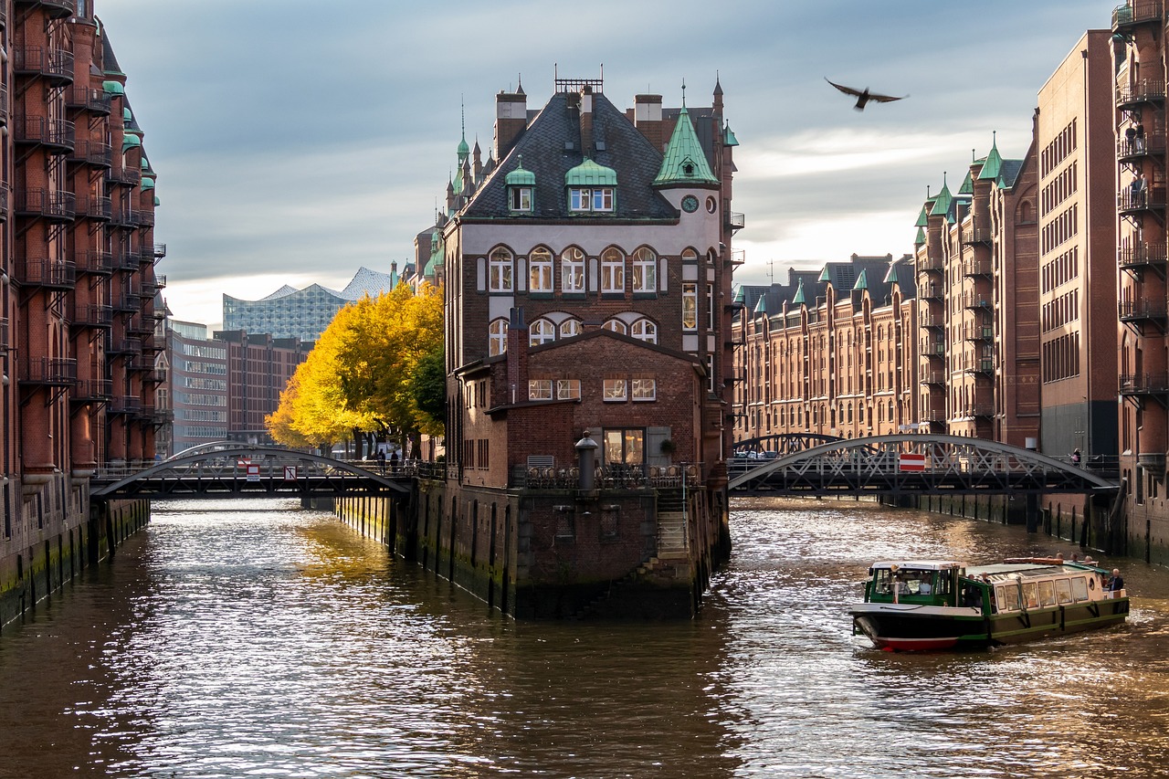 hamburg, speicherstadt, channel, architecture, building, landmark, warehouse, river, germany, hamburg, hamburg, hamburg, hamburg, hamburg, germany, germany, germany, germany