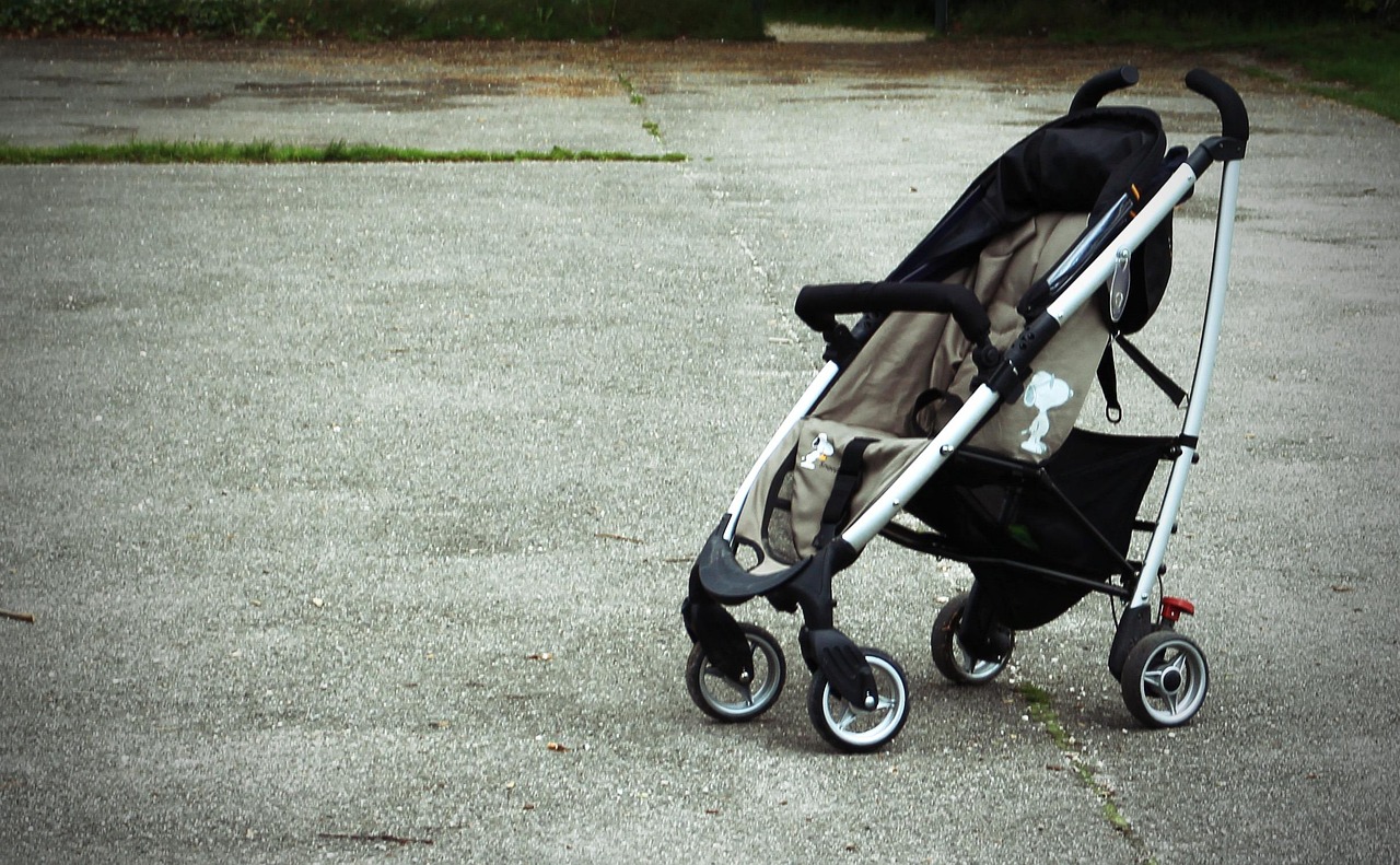 stroller, buggy, alone, vehicle, child, transport, stroller, stroller, stroller, stroller, stroller